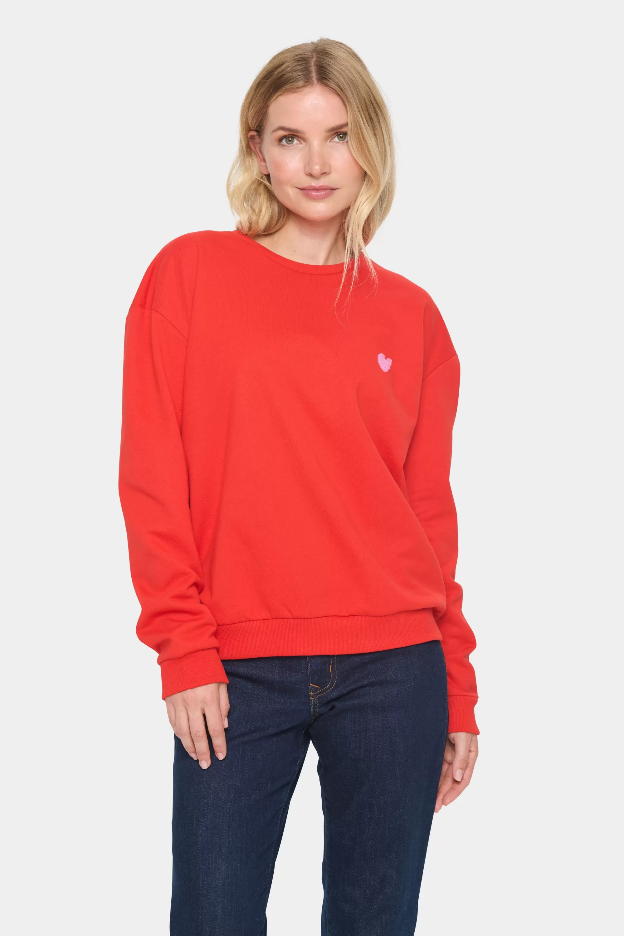 SaintTropez HannikaSZ Sweatshirt RacingRed Shop